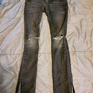 Free People ankle slit jeans